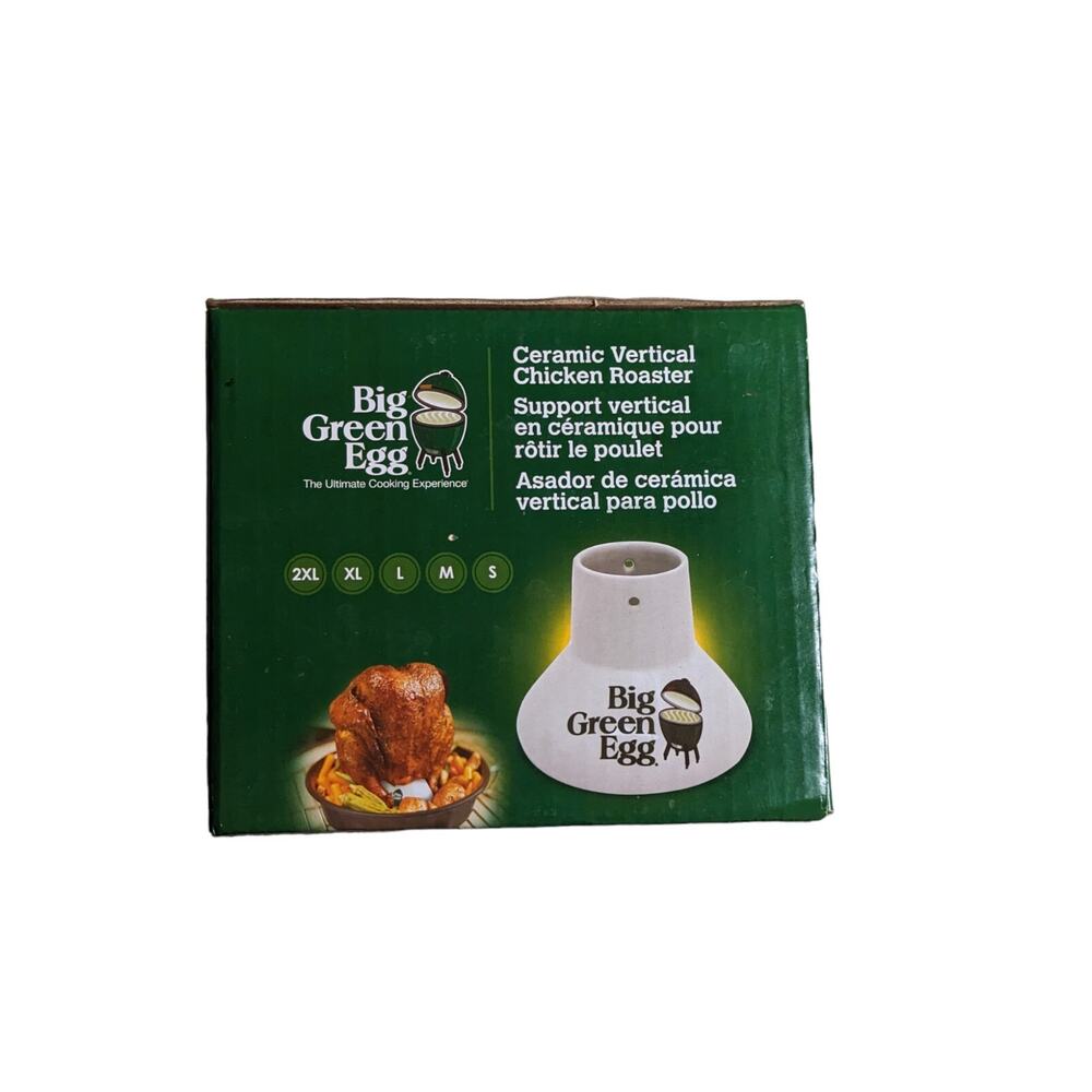 New/Sealed Big Green Egg Ceramic Vertical Chicken Roaster 119766